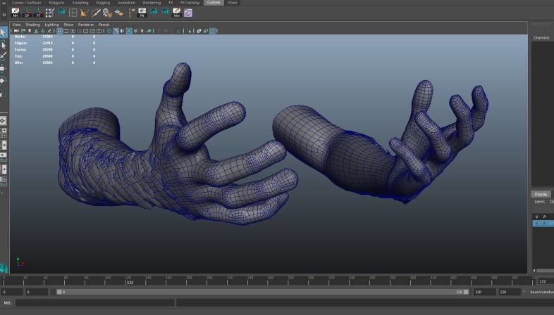 hand motion capture gif