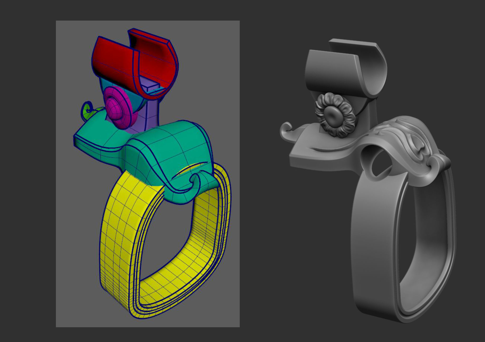 Orante AK-47: Modeling with Booleans, UV, Baking