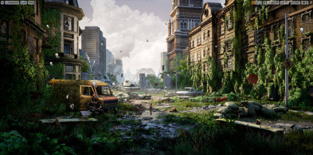 Working on The Last of Us Fan Art Environment