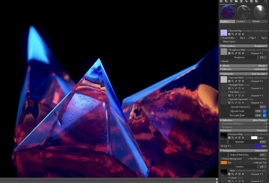 create 3d crystals in zbrush