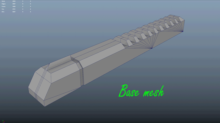 3D武器模型制作教程