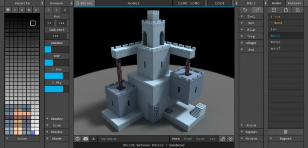 magicavoxel import larger 128