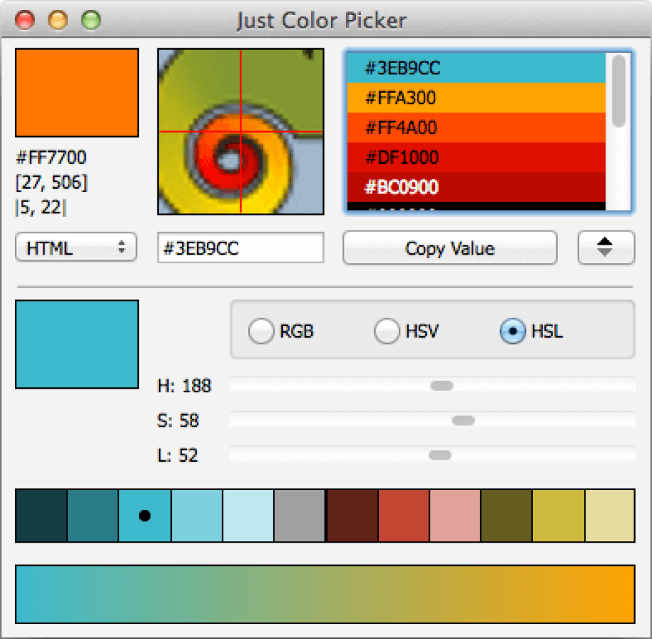 just color picker for mobile app