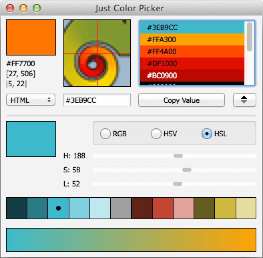 just color picker netbeans