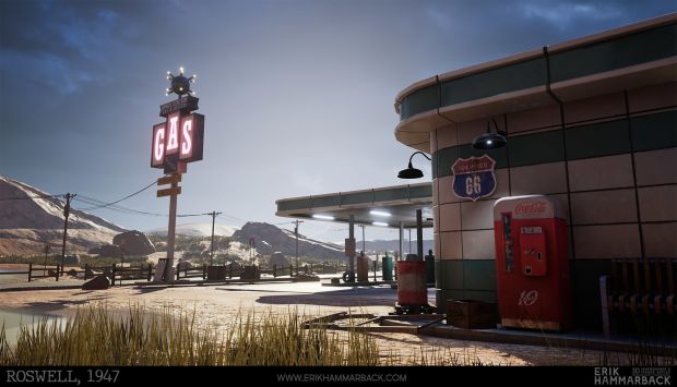 Creating A Roswell Gas Station In Ue4