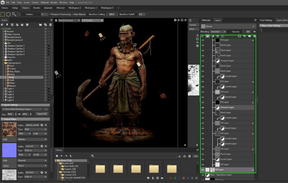 how to use material id with marmoset toolbag 3