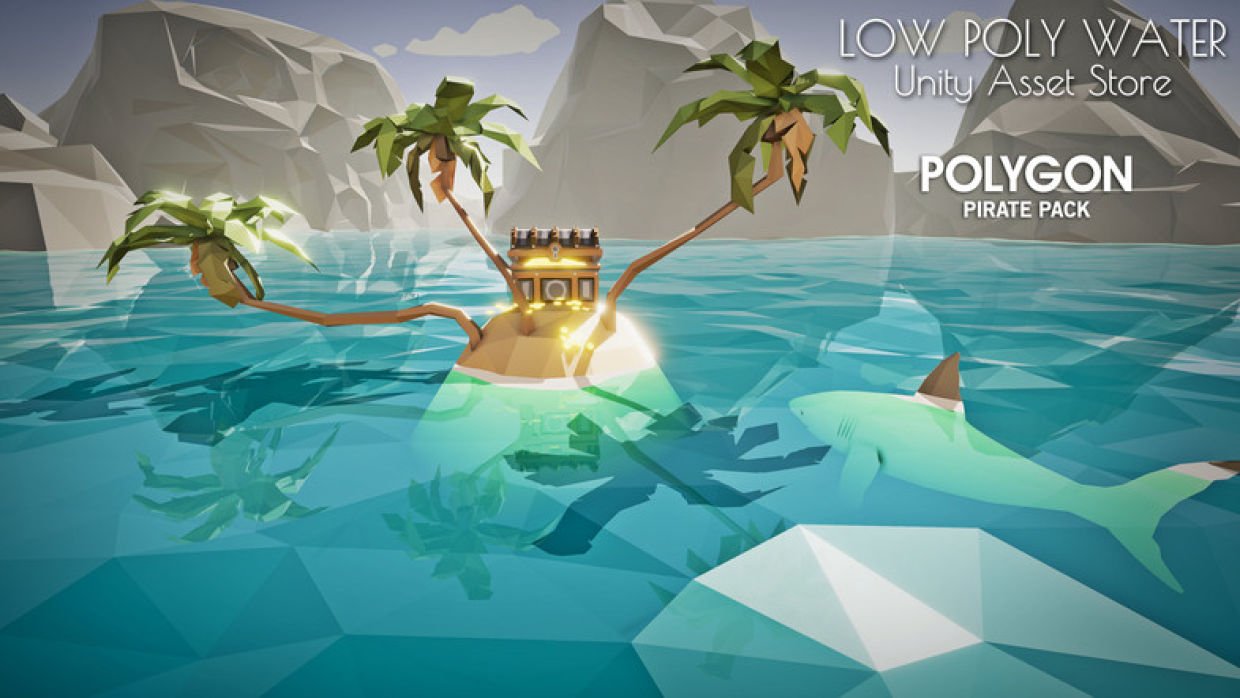 Вода поли. Low Poly вода. Low Poly Water Shader Unity. Low Poly Aquarium. Low Polygon Water.