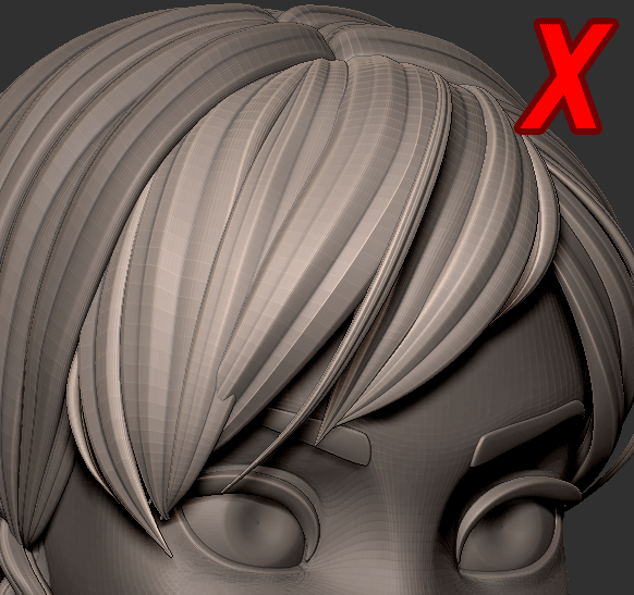 sculpt hair in zbrush
