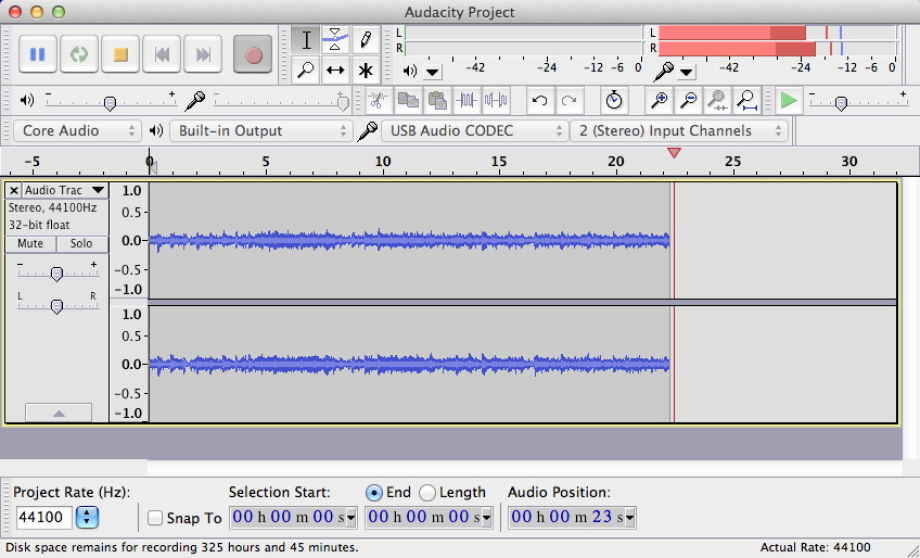 audacity sound activated recording mac