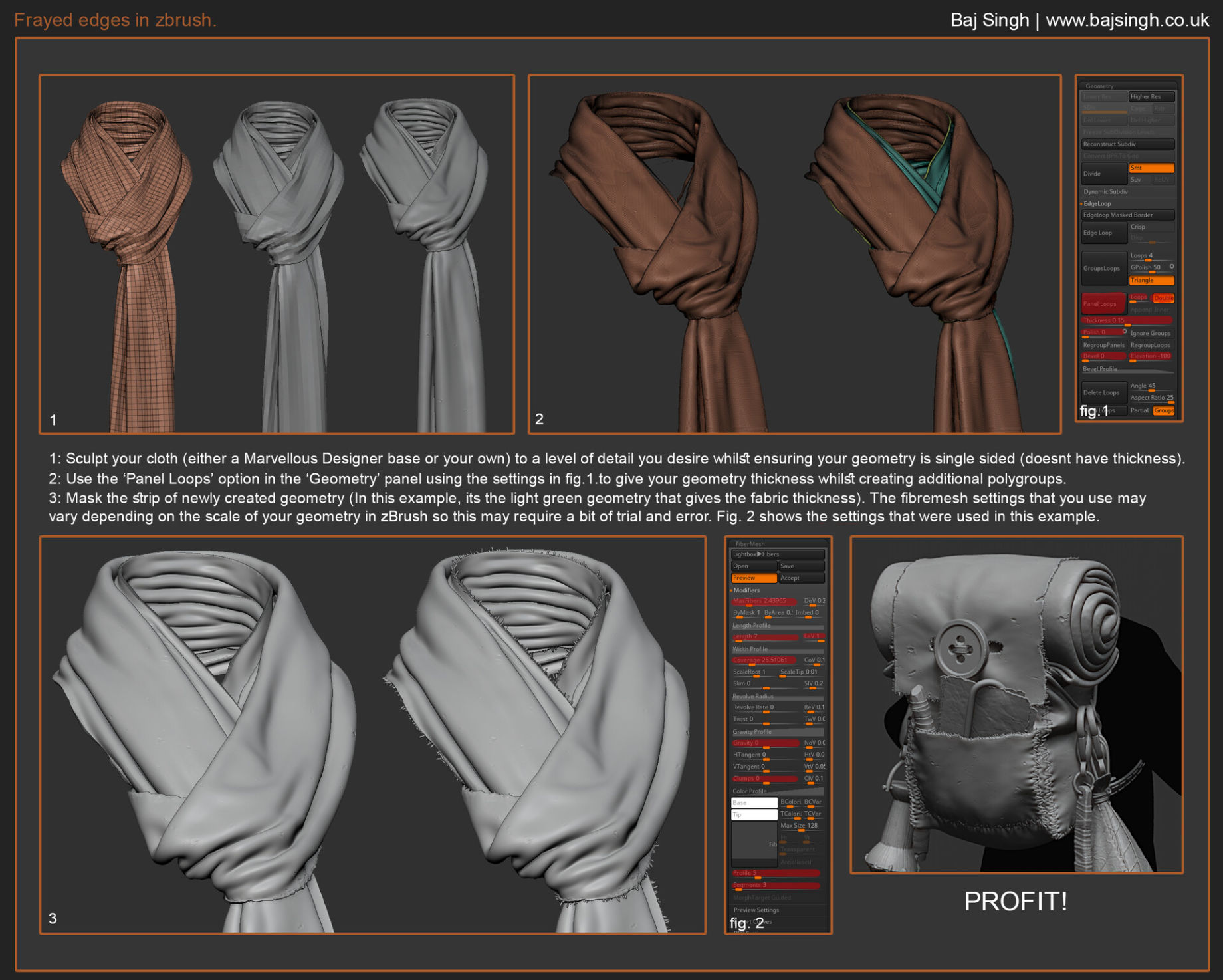 pulling edges in zbrush