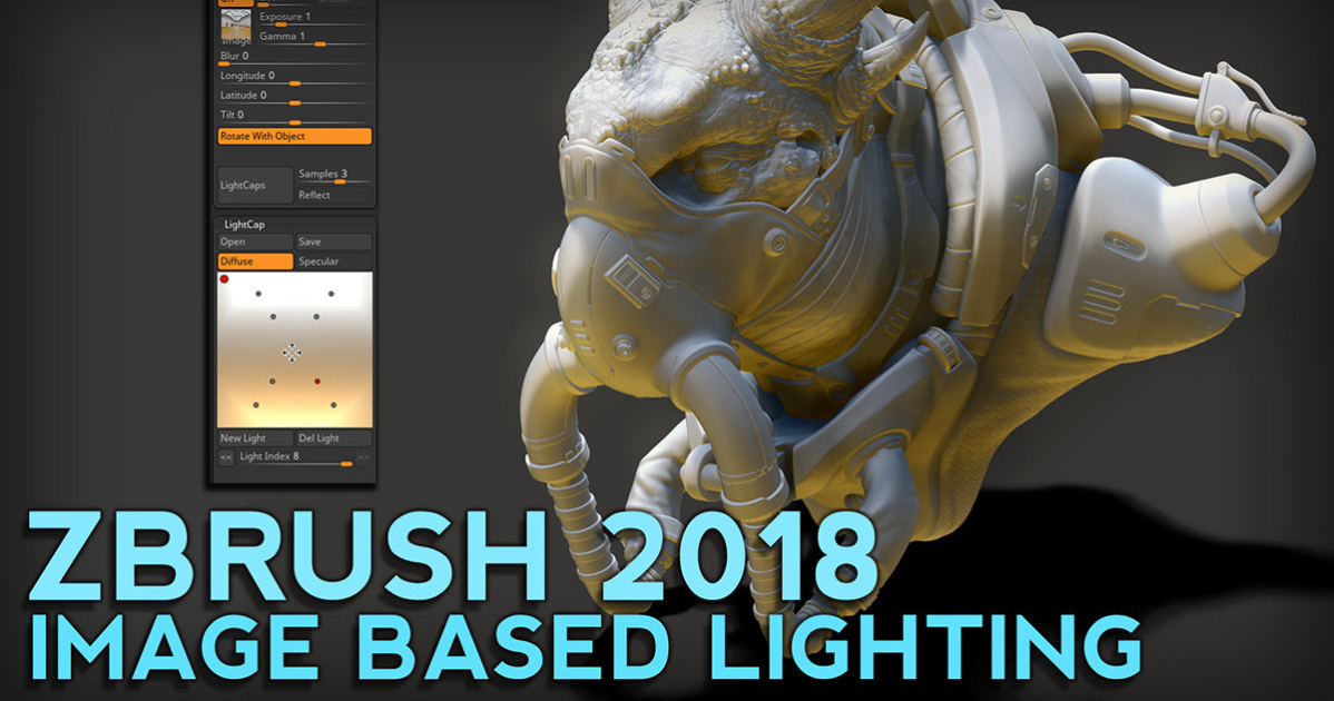directional lighting in zbrush