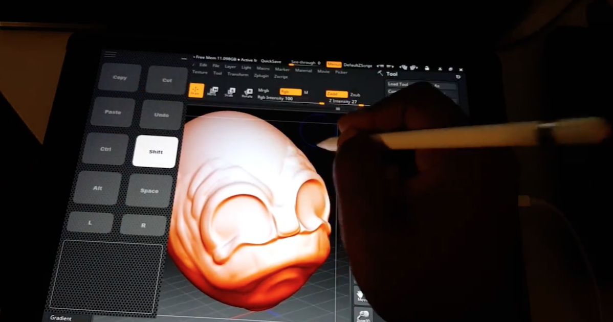 can you use ipad with zbrush