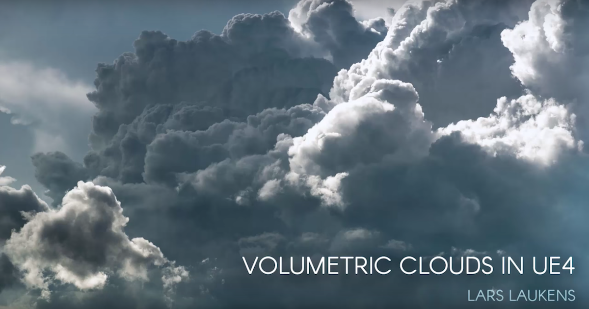 Working on Volumetric Clouds in UE4