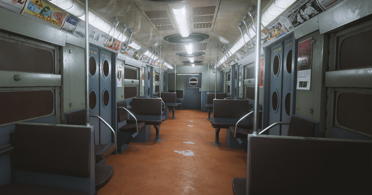 Train Interior in 3D: Lighting, Materials, Details