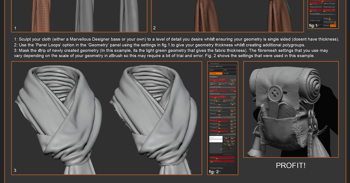 two sided zbrush